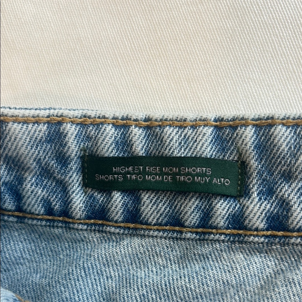 Wild Fable Blue High-Waisted Jean Shorts - Picture 3 of 4